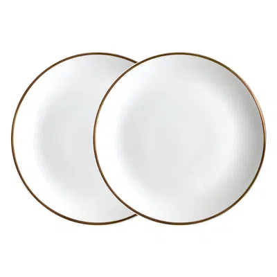 Twig New York Alex Gold 8 Salad Dessert Plate, Set Of 2