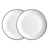 Twig New York Alex Platinum 8 Salad Dessert Plate, Set Of 2 In Silver