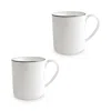 Twig New York Alex Platinum Mug, Set Of 2 In Silver