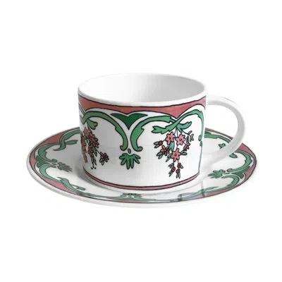 Twig New York Always Bone China Teacup In White;green;pink