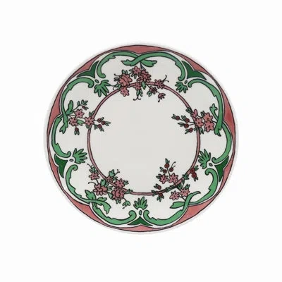 Twig New York Always Marie 8.5" Plate In White;green;pink