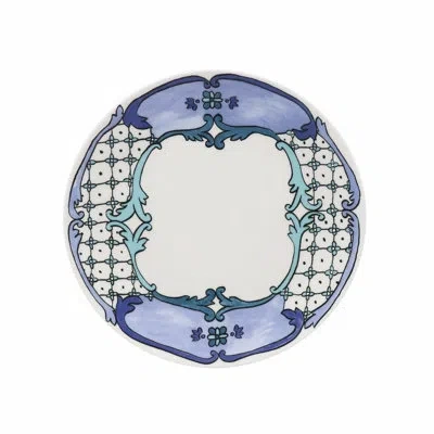 Twig New York Always Sophie 8.5" Plate In Blue;white;green