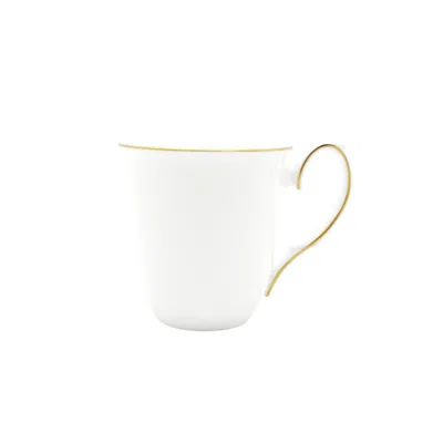 Twig New York Amelie - Brushed Gold - Set Of Two Mugs In White