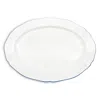 Twig New York Amelie 14 Oval Platter In Blue/white