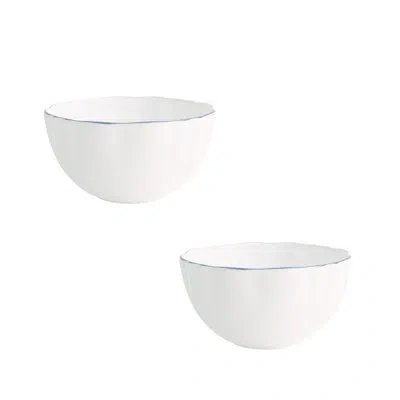 Twig New York Amelie 8oz. Bone China Rice Bowl In Blue,white