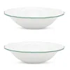 Twig New York Amelie 9 Soup Pasta Bowl, Set Of 2 In Green