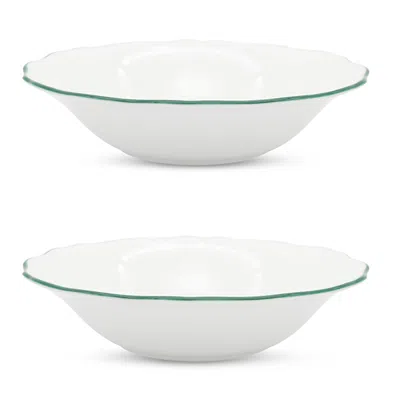 Twig New York Amelie 9 Soup Pasta Bowl, Set Of 2 In Green