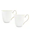 Twig New York Amelie Brushed Gold Mug, Set Of 2