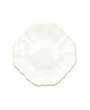 Twig New York Amelie Brushed Gold Rim 8.5" Salad Plate In White With 24k Gold Rim