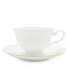 Twig New York Amelie Brushed Gold Tea Cup & Saucer