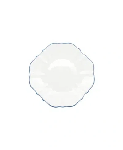 Twig New York Amelie Royal Blue Rim 6.5" Bread Plate In White