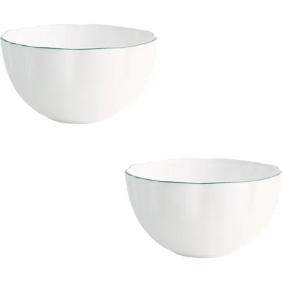 Twig New York Amelie Set Of 2 Fruit, Nut & Rice Bowls In White