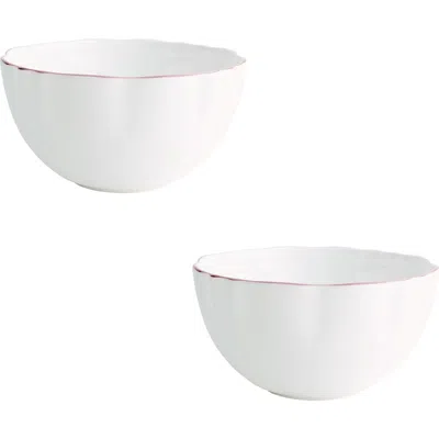 Twig New York Amelie Set Of 2 Fruit, Nut & Rice Bowls In White