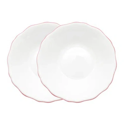 Twig New York Amelie Set Of 2 Soup & Pasta Bowl In White