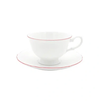 Twig New York Amelie Tea Cup & Saucer In Pink