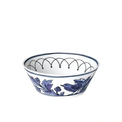Twig New York Blue Bird Cereal And Soup Bowl In Multi