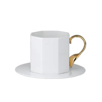Twig New York Cutlery Cup Saucer In White