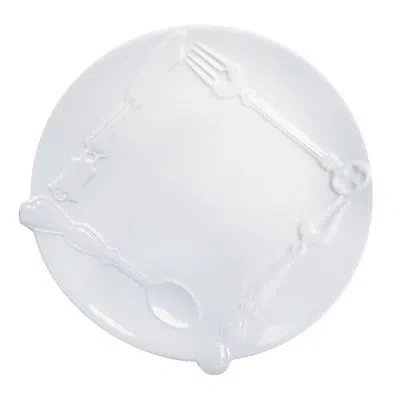 Twig New York Cutlery 8" Appetizer Plate In White