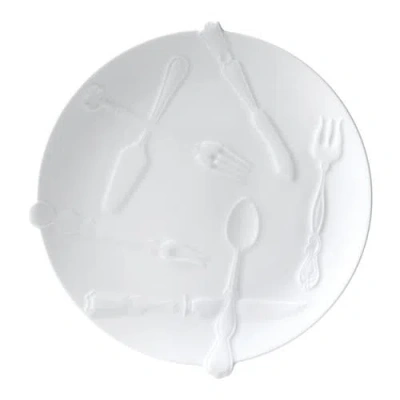 Twig New York Cutlery Dinner Plate In White