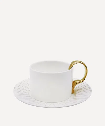 Twig New York Cutlery Fork Handle Cup And Saucer