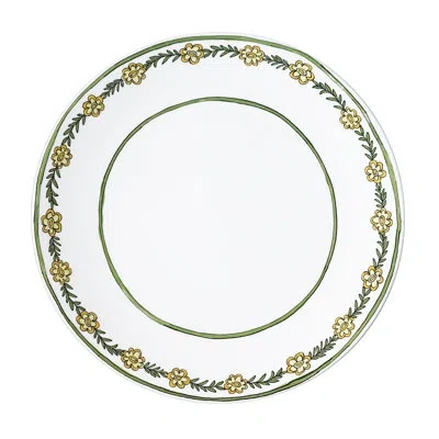 Twig New York Daisy Chain 10.75" Dinner Plate In White