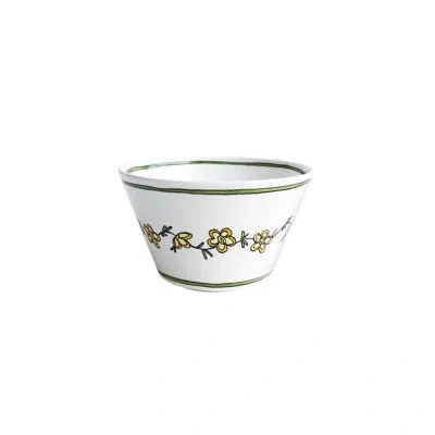 Twig New York Daisy Chain Desssert Bowl In White;green;yellow