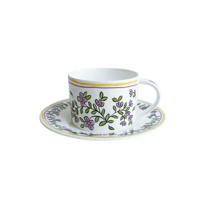 Twig New York Forget Me Not - Cup & Saucer In Multi