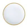 Twig New York Golden Edge 10 Dinner Plate In White