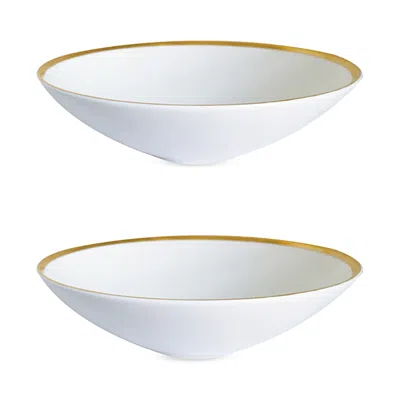 Twig New York Golden Edge 8 Soup Pasta Bowl, Set Of 2