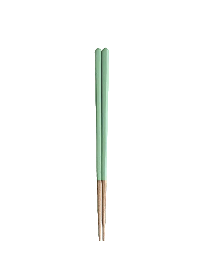 Twig New York Green Mono Chopsticks Set Of Four - Mint