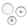 Twig New York H. Blue Bird Assorted Canape Dishes, Set Of 3