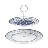 Twig New York H. Blue Bird Two Tier Cake Stand In Blue