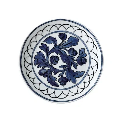 Twig New York Heritage 8.5" Bone China Appetizer Plate In Blue