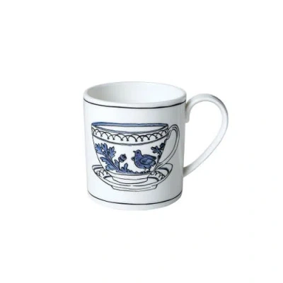 Twig New York Heritage Blue Bird Mug In Multi