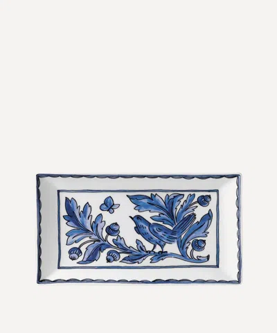 Twig New York Heritage Blue Bird Rectangular Platter