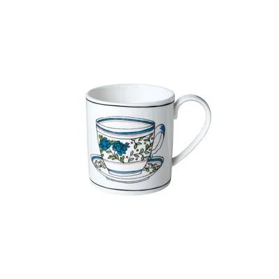 Twig New York Heritage Coffee Mug In Blue;white