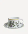 Twig New York Heritage Forget Me Not Cup And Saucer In Green