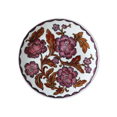 Twig New York Heritage Rosa Rugosa Salad Plate In Multi