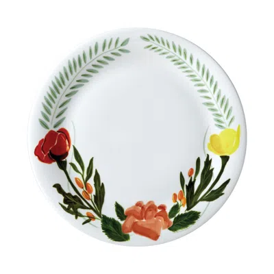 Twig New York Language Of Flowers - 10 In. Dinner Plate In Black/white