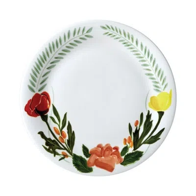 Twig New York Language Of Flowers 10.75" Bone China Dinner Plate In White
