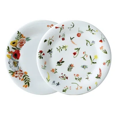Twig New York Language Of Flowers 8.5" Bone China Dessert Plate In White