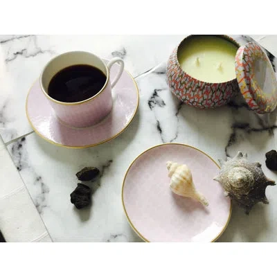 Twig New York Layla Tidbit, Coaster Plates In Pink