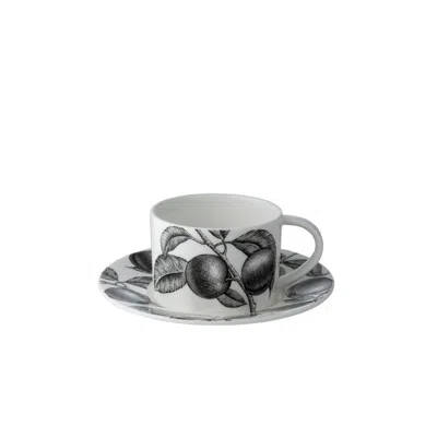 Twig New York Olive Market - Cup & Saucer - Plum In Multi
