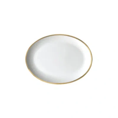 Twig New York Platinum Edge Dinnerware In White,gold