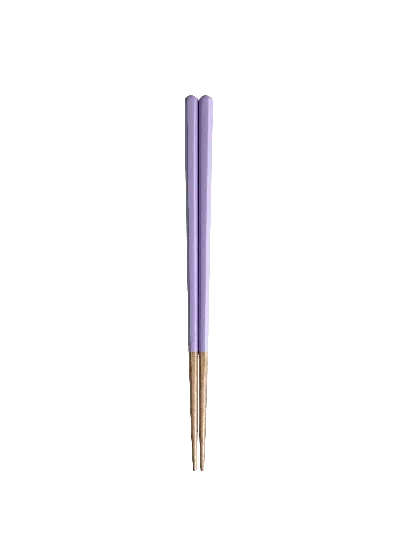 Twig New York Purple Mono Chopsticks Set Of Four - Lilac