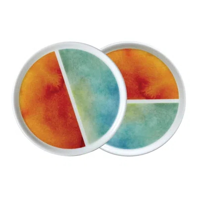 Twig New York Reve - Orange - Set Of Two Plates
