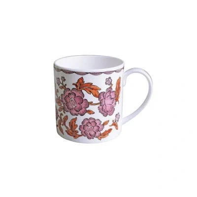 Twig New York Rosa Rugosa Mug - Blooming Ver. In White;pink;orange