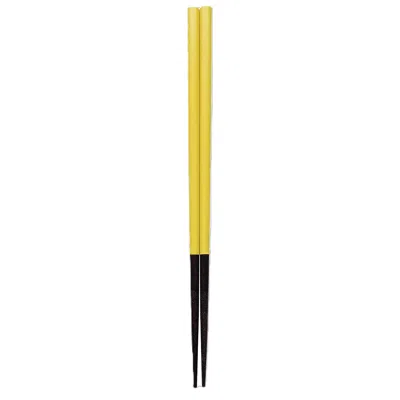Twig New York Sandal Chopsticks Set Of Four - Yellow