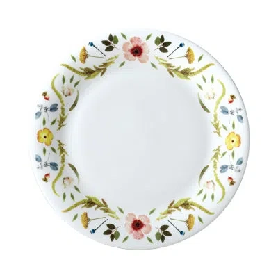 Twig New York Scandinavian Floral 10" Bone China Dinner Plate In White;green;pink