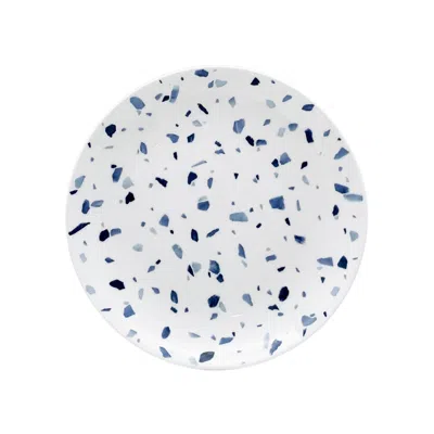 Twig New York Terrazzo Azzurro - Set Of Two 8 In Plates In Blue